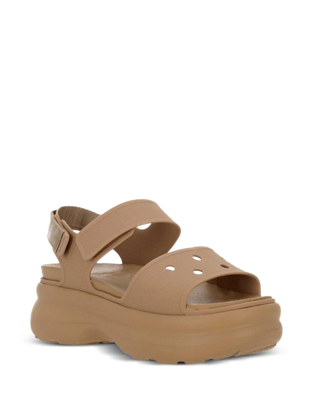 Crocs Soho Y-Strap sandalen met plateauzool Beige