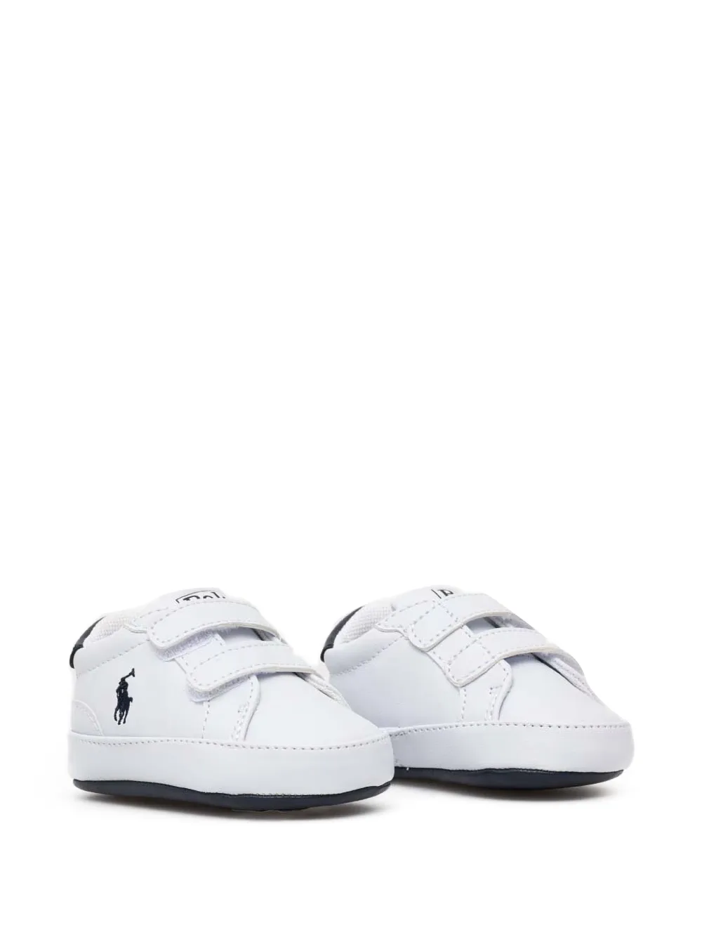 POLO RALPH LAUREN KIDS touch-strap sneakers - Weiß
