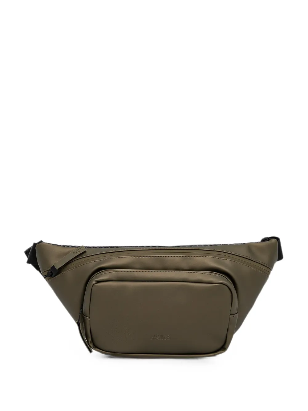 Rains logo-embossed zip-fastening belt bag - Verde