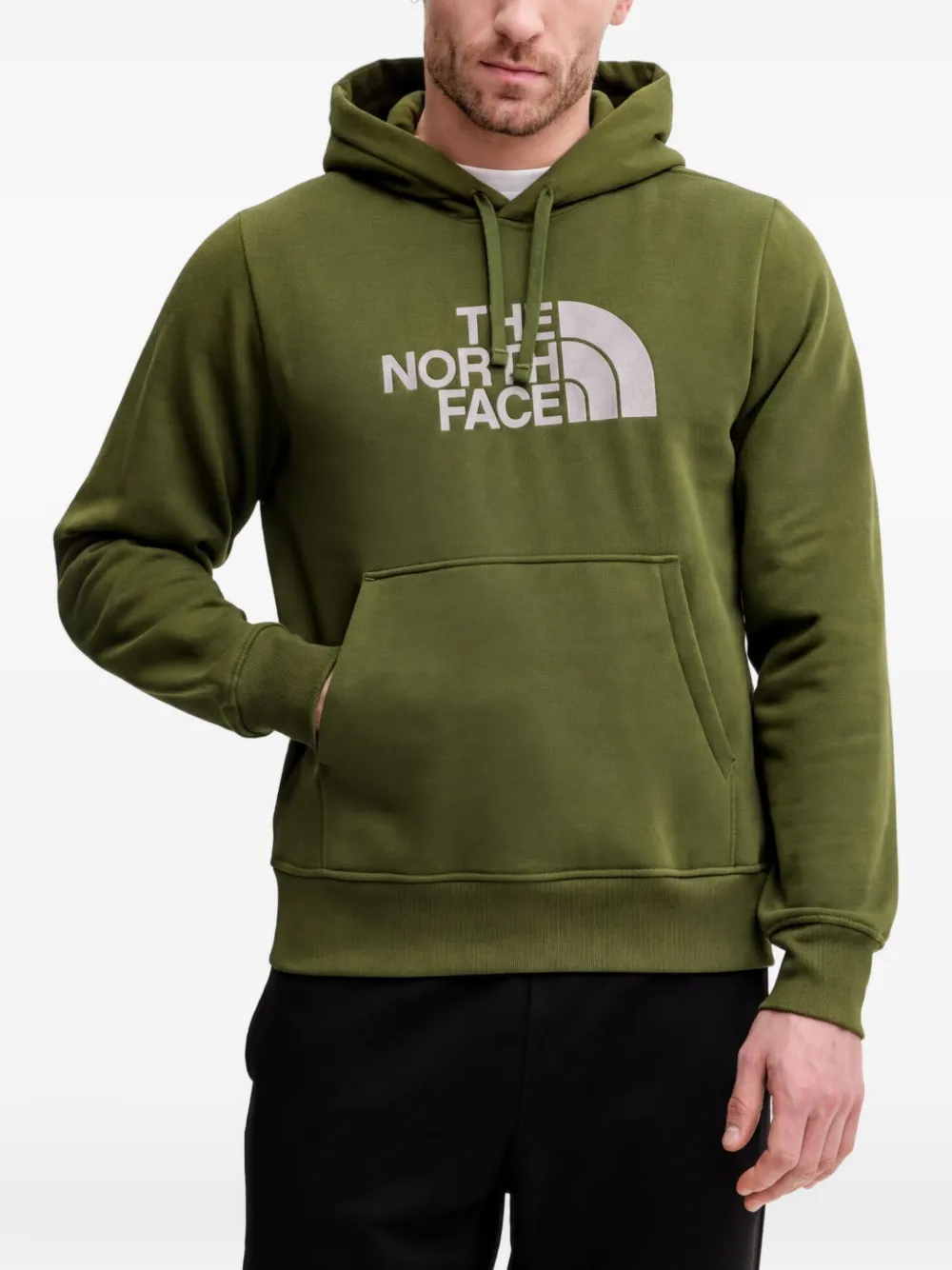 The North Face logo-print hoodie - Verde