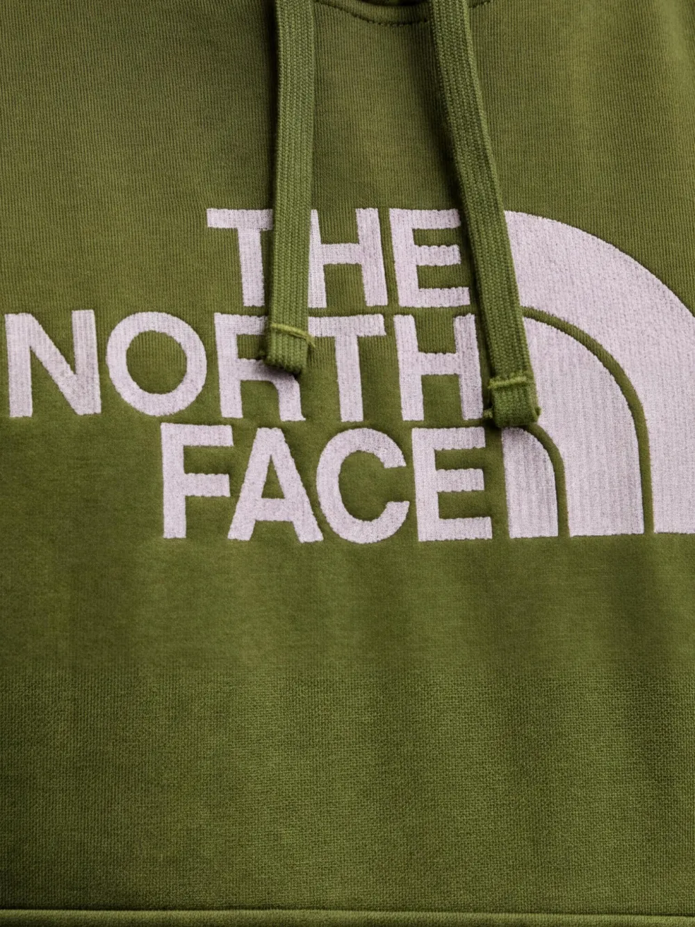The North Face logo-print hoodie Groen