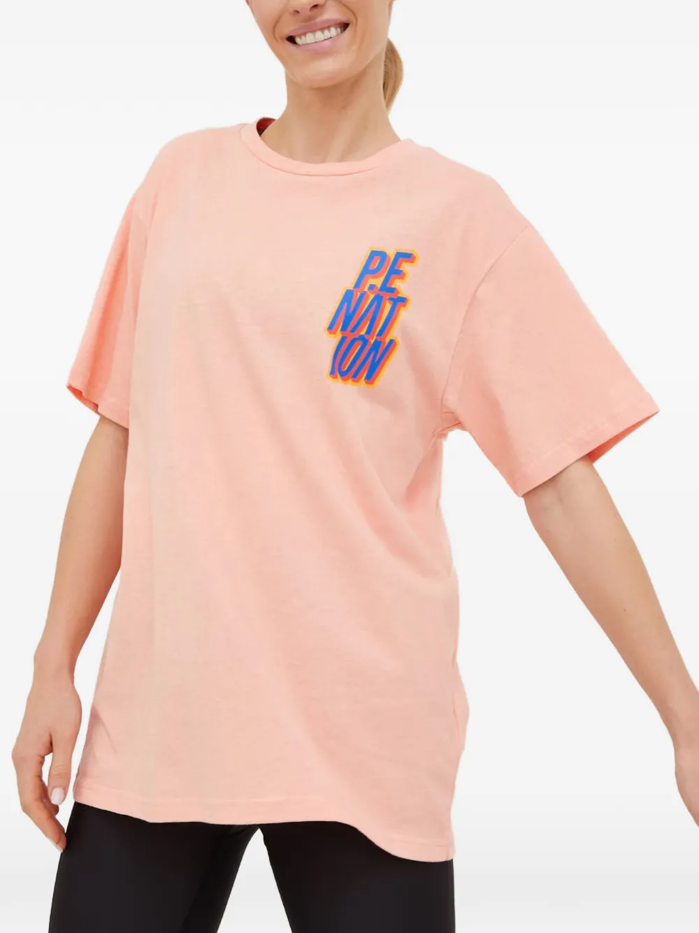 P.e Nation Dondi Short-sleeve T-shirt In Pink