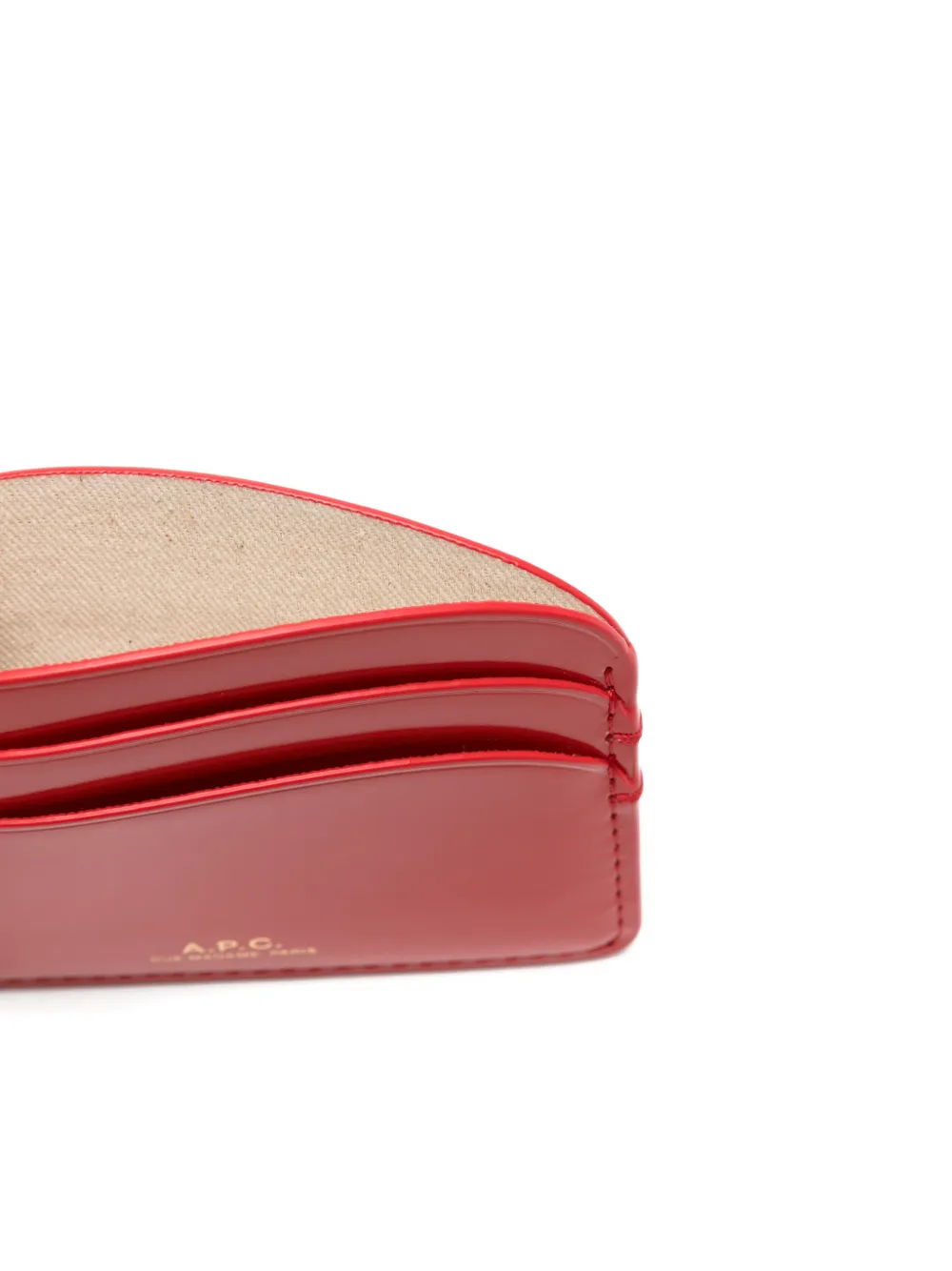  A.p.c. Cardholder Wallet - Red 