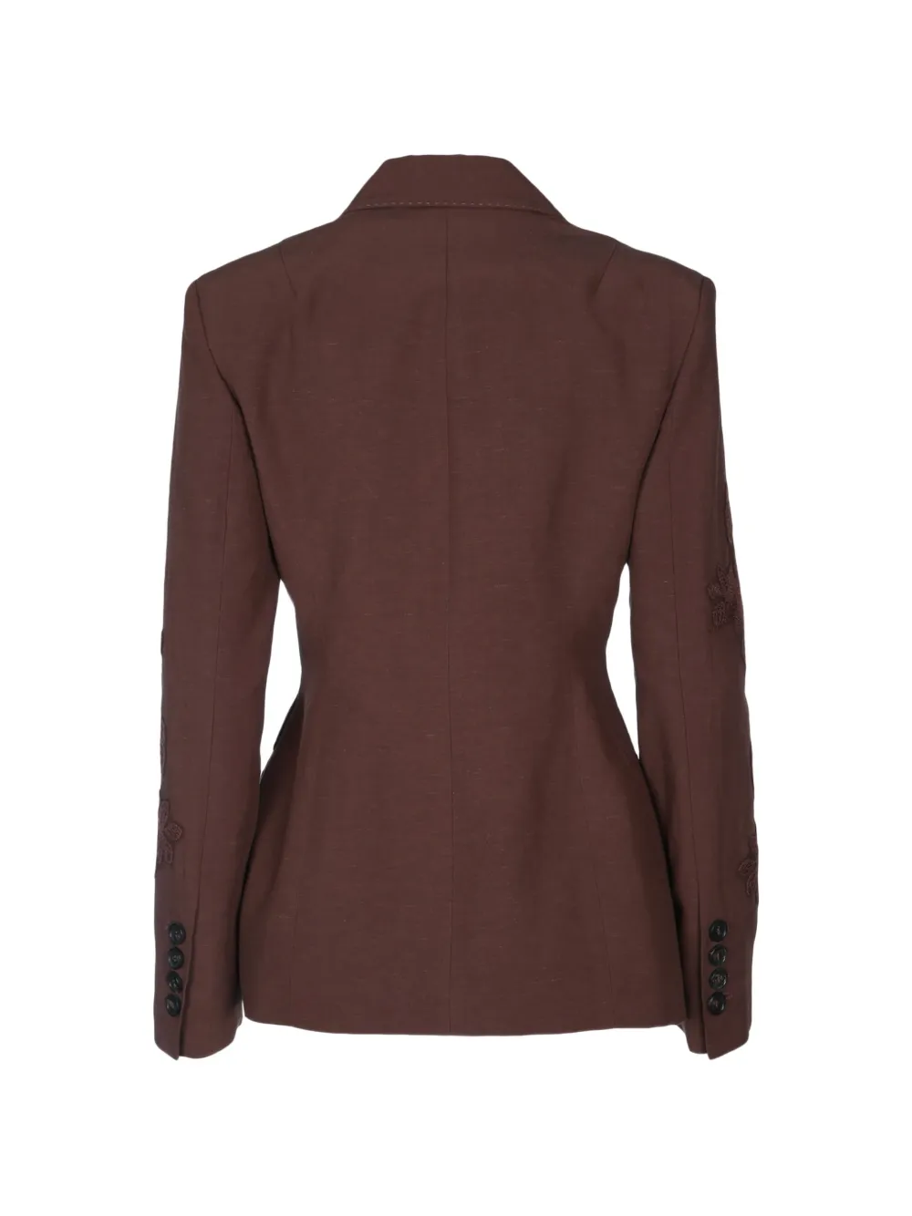  Ermanno Firenze Double-breasted Blazer - Brown 