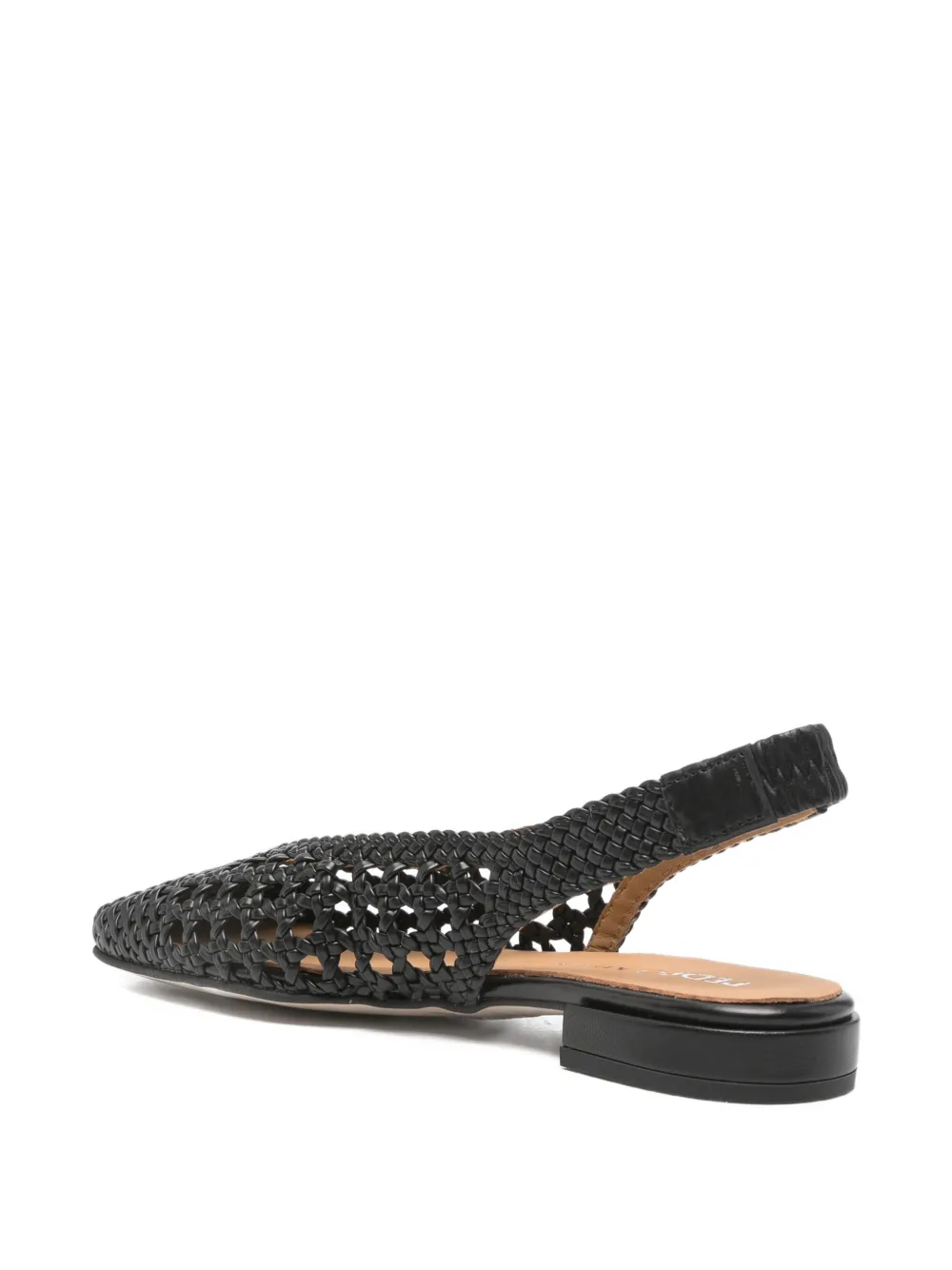 Pedro Miralles Olimpia flat mules Zwart