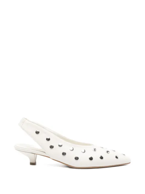 biancadi studded-embellishment slingback pumps
