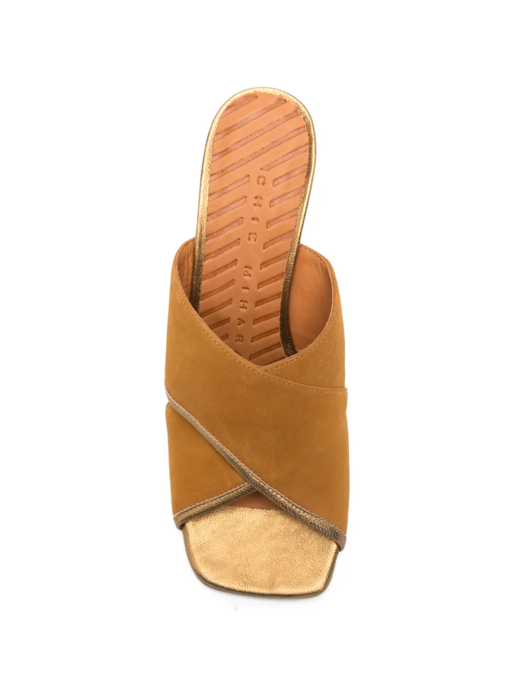 Chie Mihara criss cross mules Beige