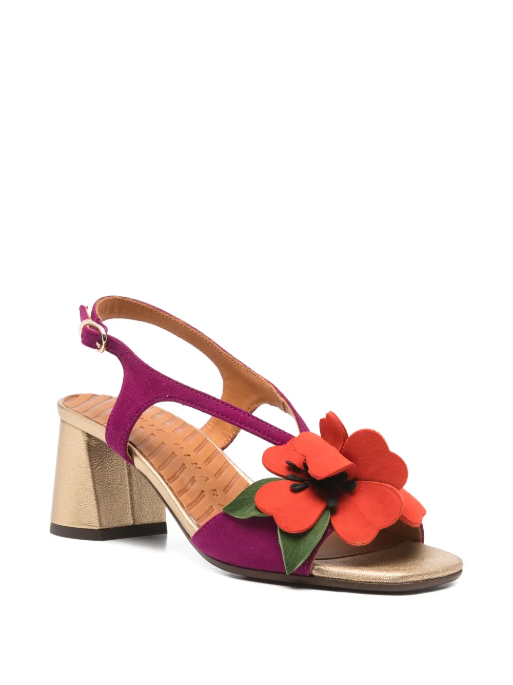 Chie Mihara floral sandals Paars