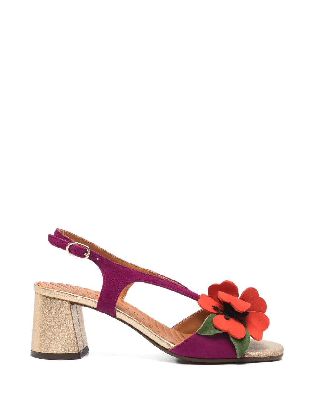 Chie Mihara floral sandals Paars