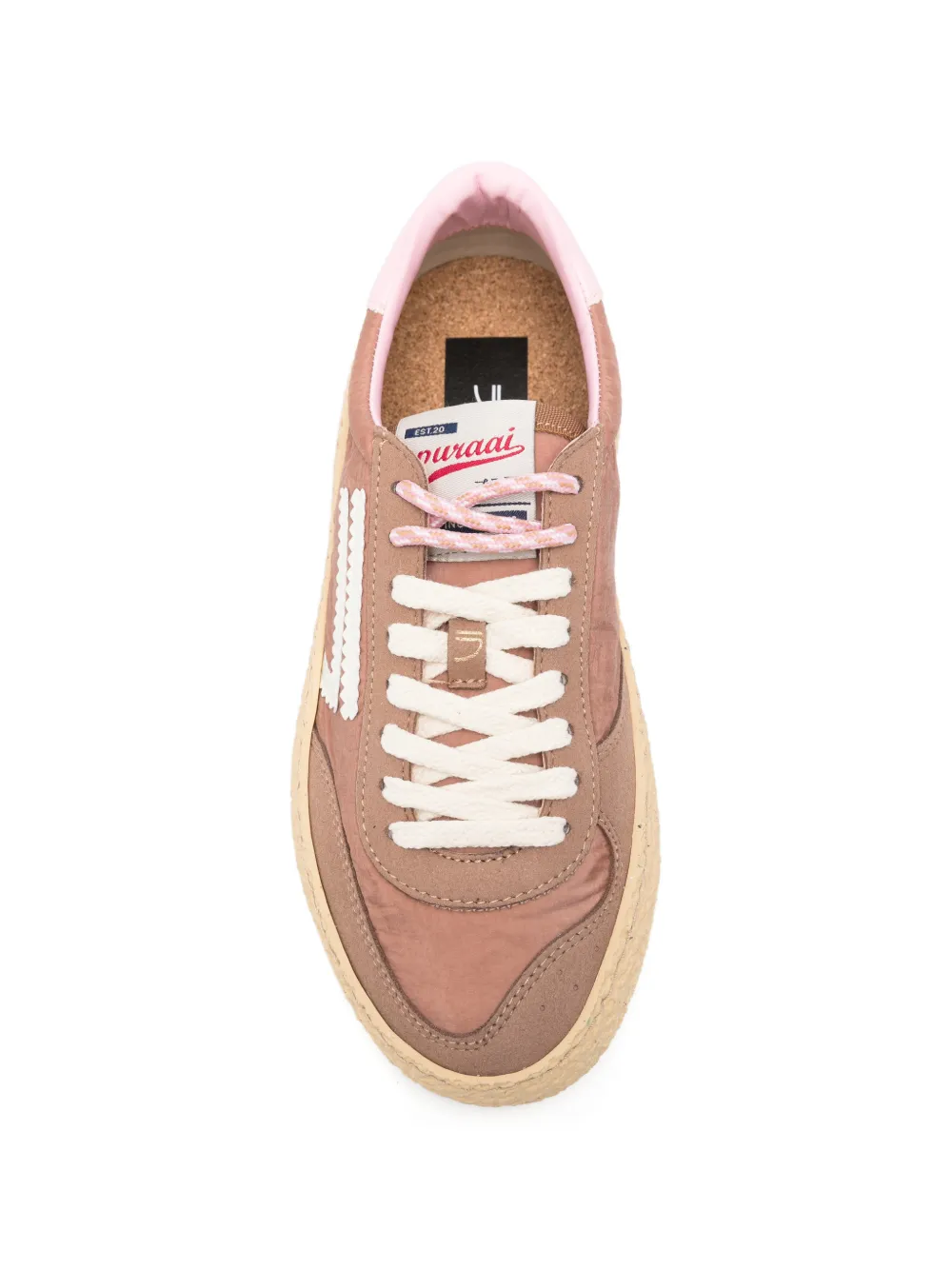 Puraai Sneakers met logopatch Bruin