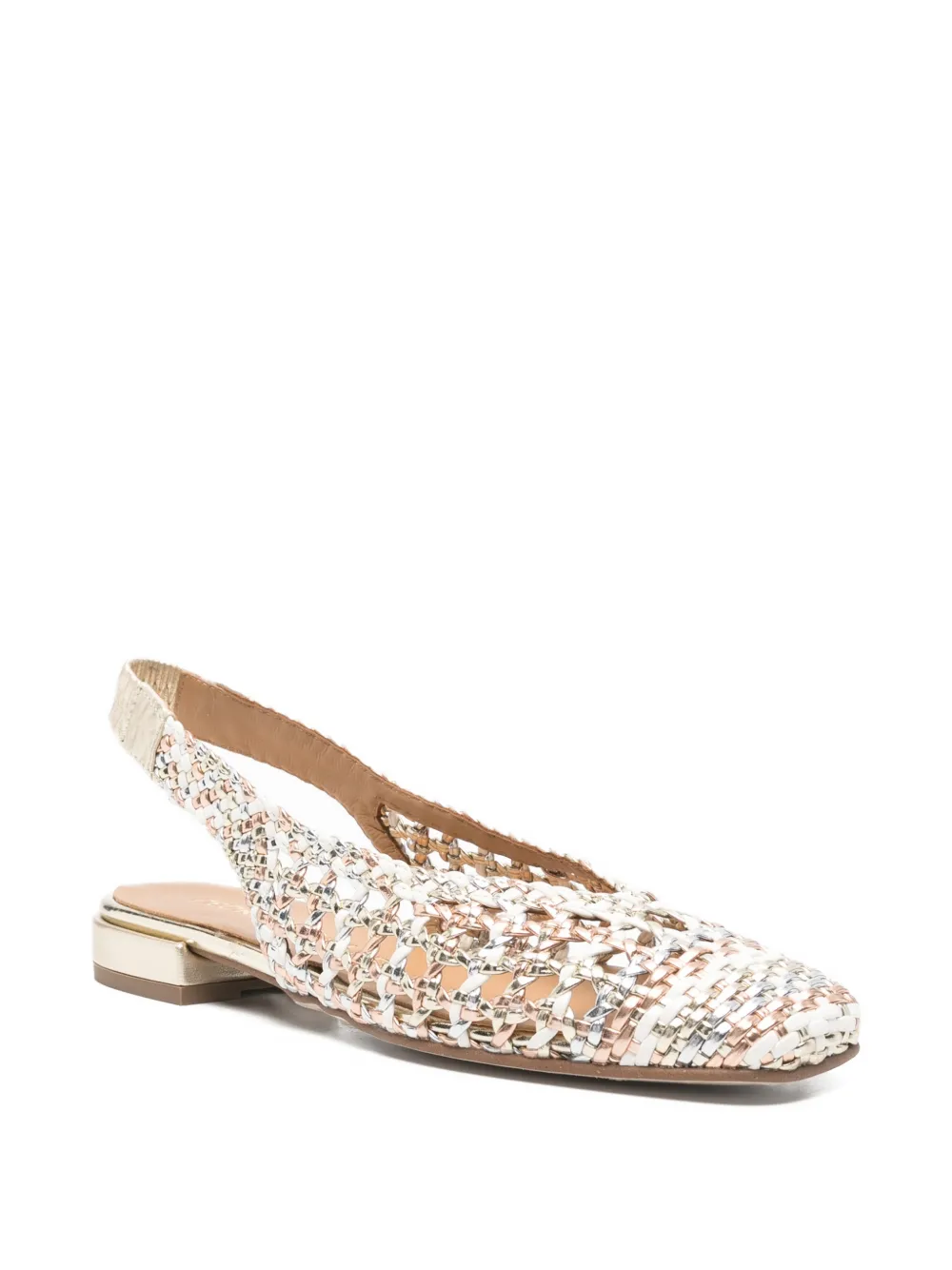 Pedro Miralles Olimpia square-toe mules Zilver