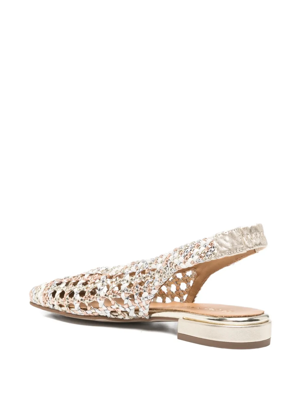 Pedro Miralles Olimpia square-toe mules Zilver