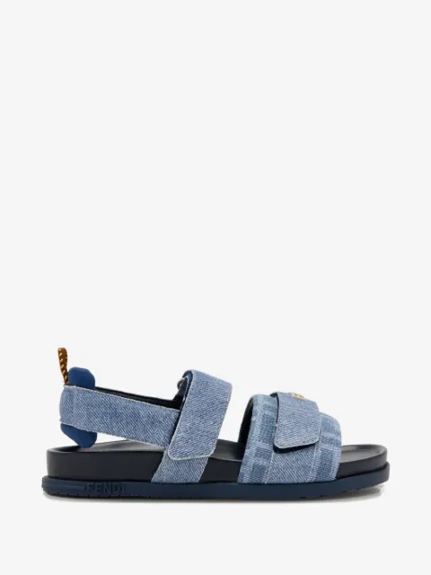 Fendi Kids logo strap sandals
