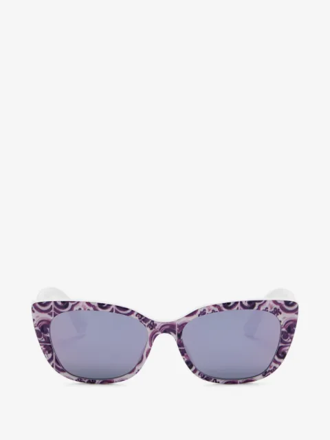 Dolce & Gabbana Eyewear солнцезащитные очки Happy Garden в оправе 'кошачий глаз'
