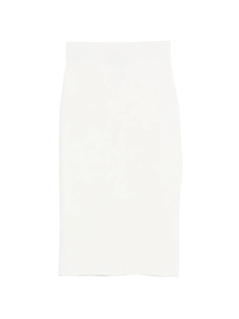 ALPHA STUDIO elastic-waistband midi skirt - Bianco