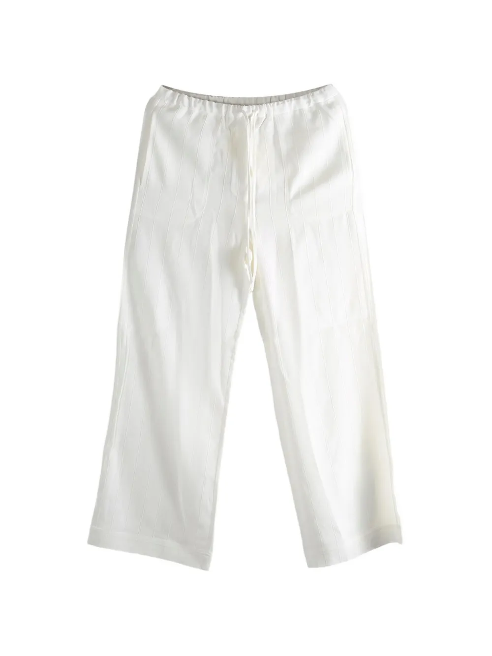 TOTEME drawstring-fastening trousers - Bianco