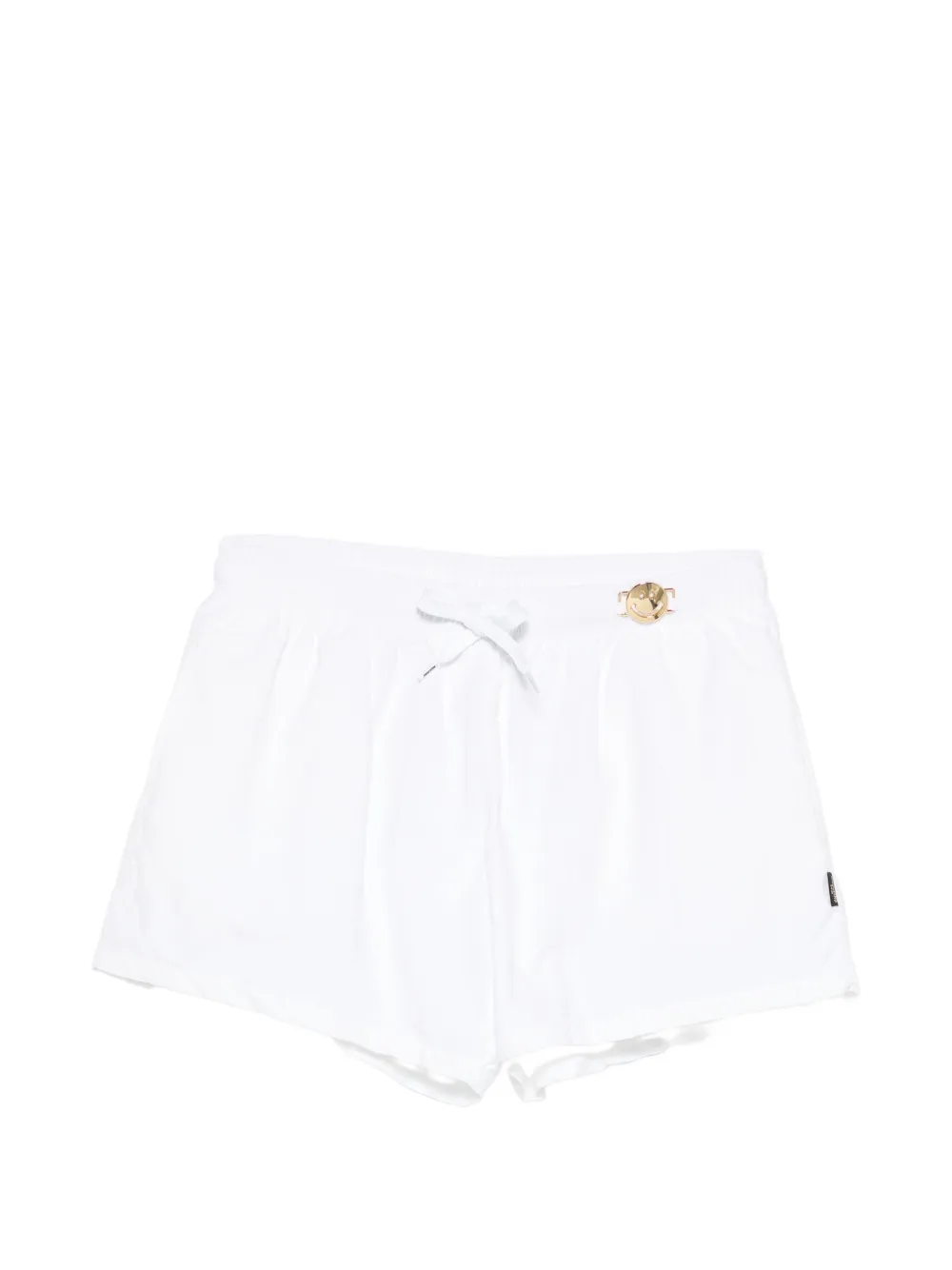 Moschino smiley-face swim shorts - Bianco