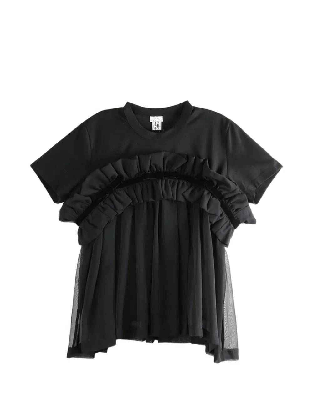 Comme Des Garçons ruffled T-shirt - Nero