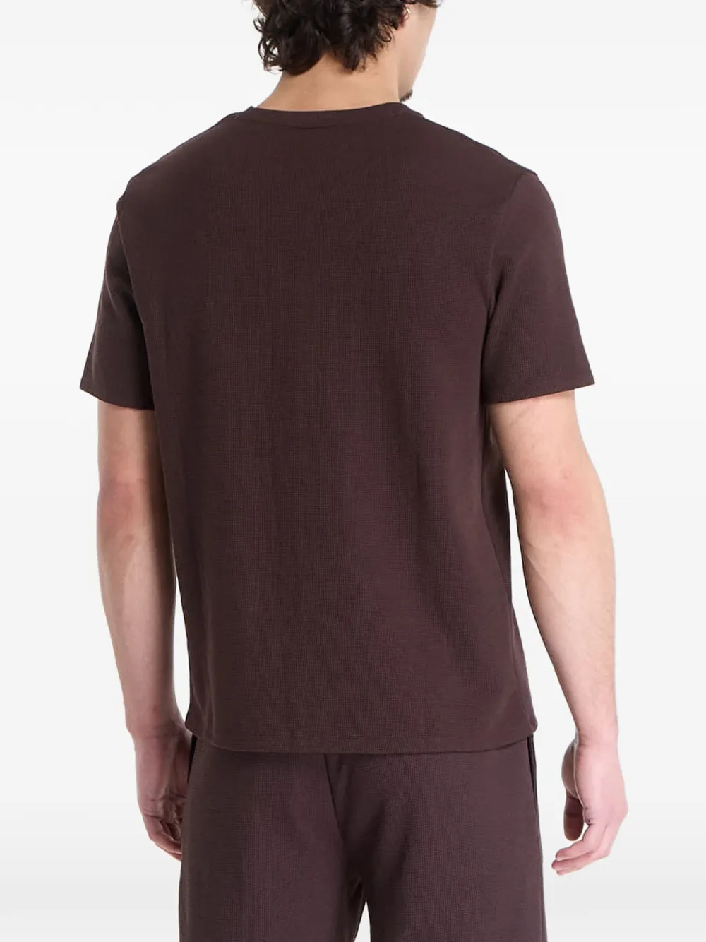 HUGO T-shirt met geborduurd logo Bruin
