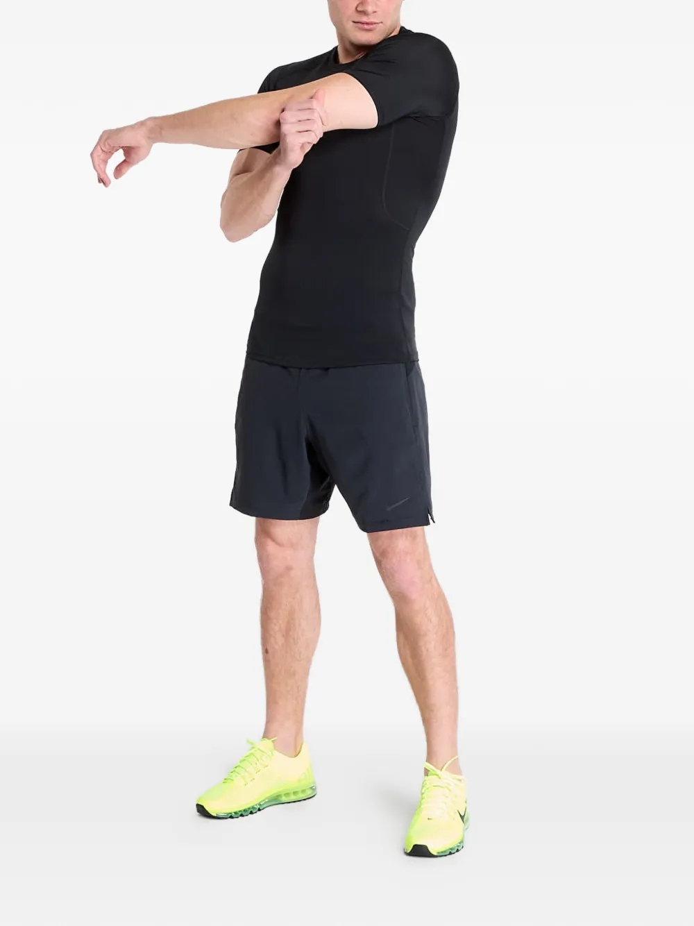 Nike T-shirt met korte mouwen en logoprint Zwart