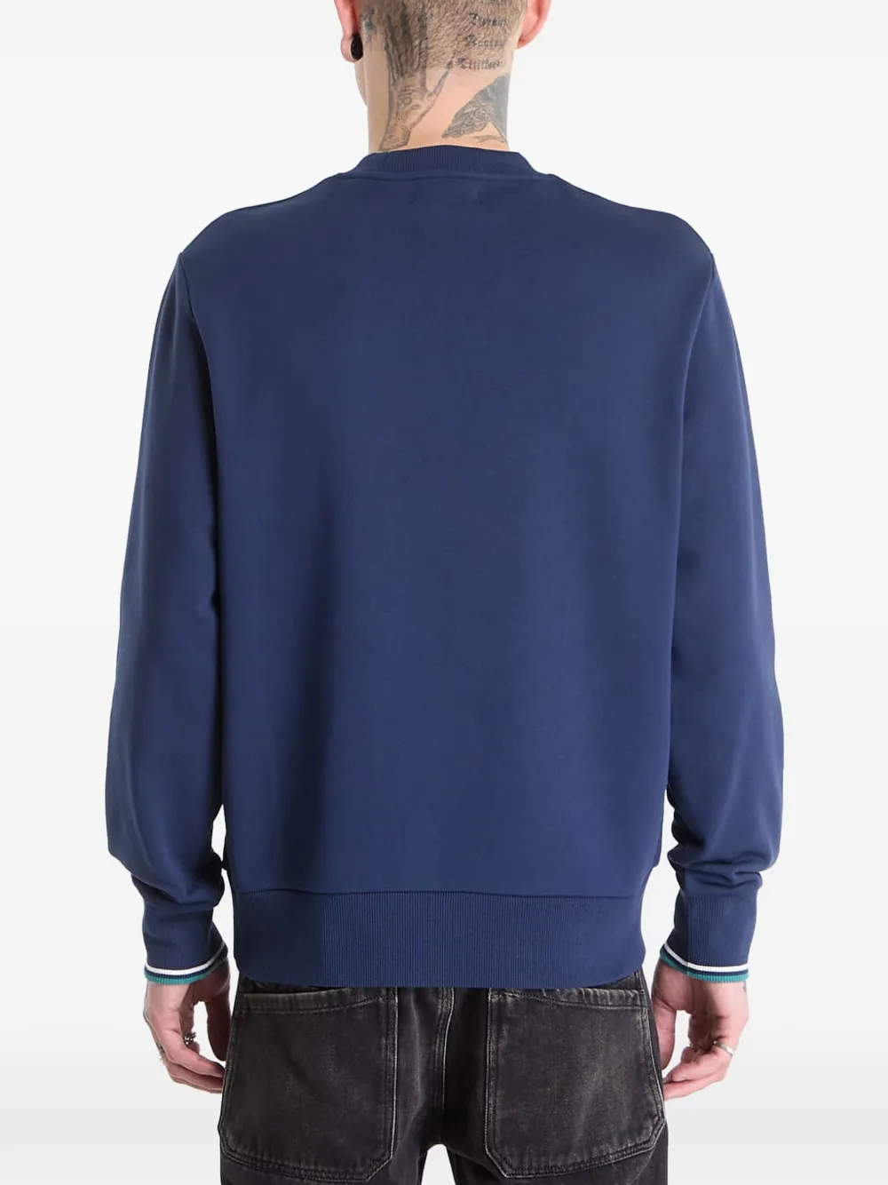  Fred Perry Sudadera Con Logo Bordado - Azul 