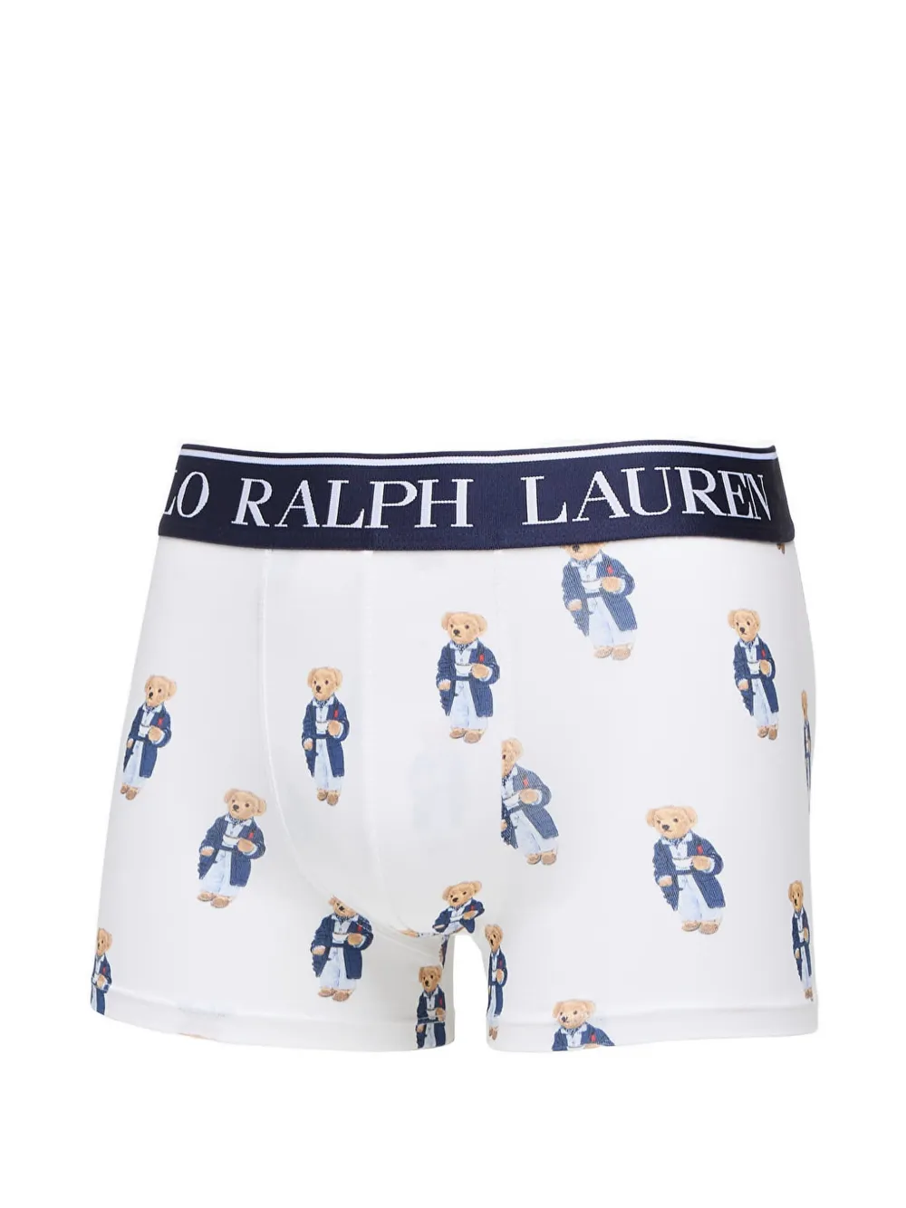 Polo Ralph Lauren Twee boxershorts met logoband en beerprint Wit