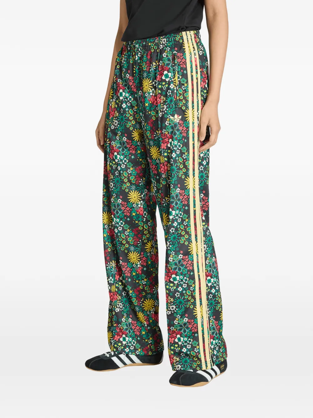adidas x Liberty London broek met bloemenprint Groen