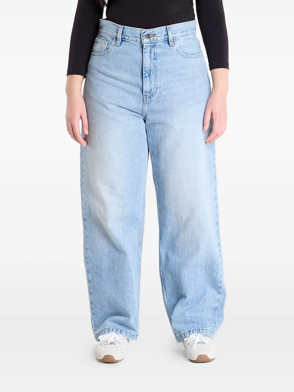 Carhartt WIP logo-patch jeans - Blu