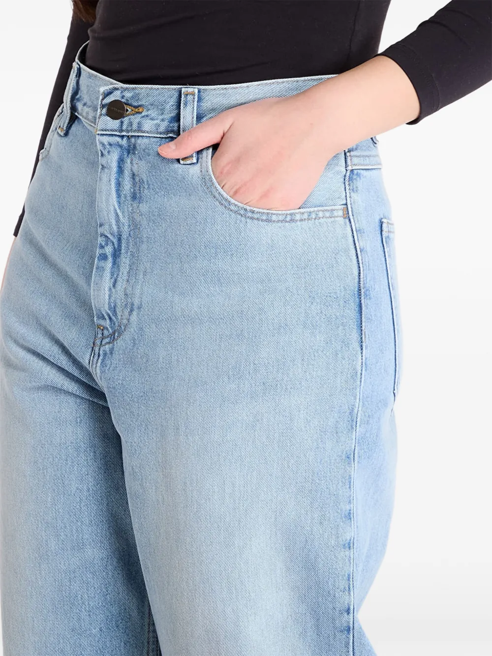 Carhartt WIP Jeans met logopatch Blauw