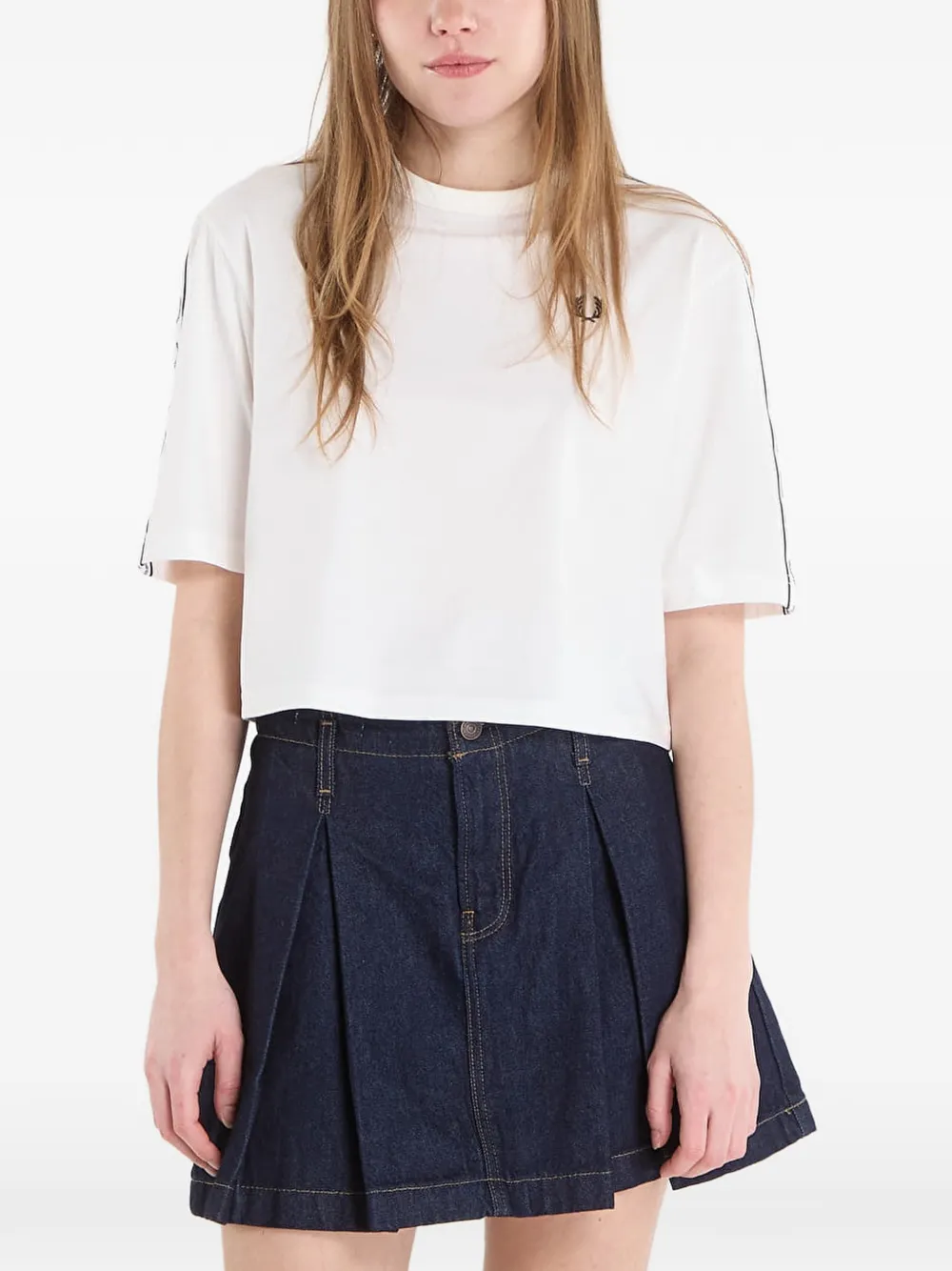  Fred Perry Logo-detail T-shirt - White 