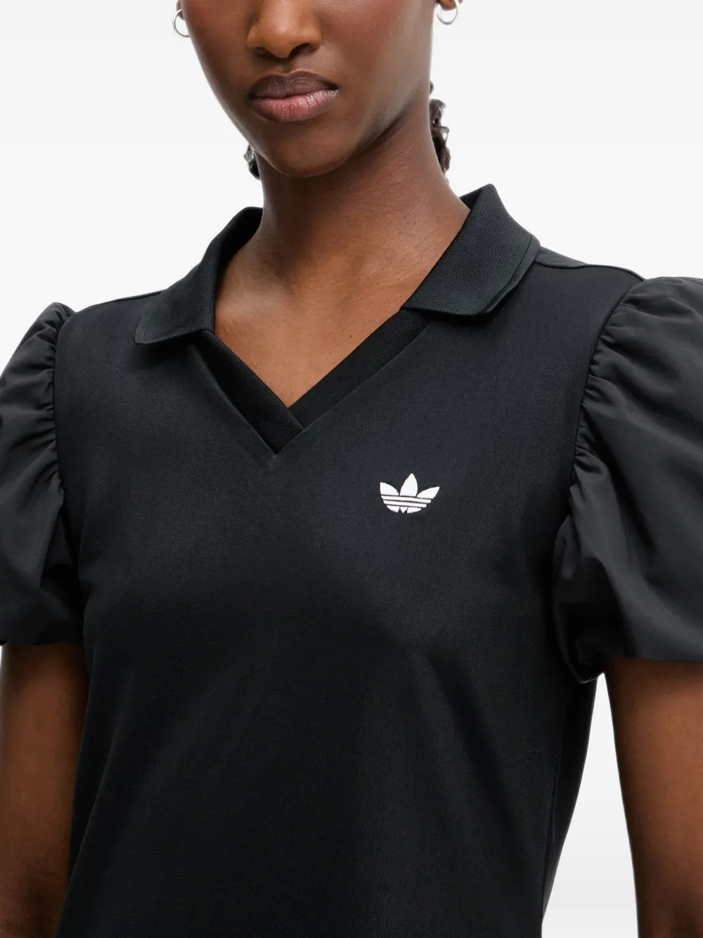 adidas Jurk met ballonmouwen Zwart