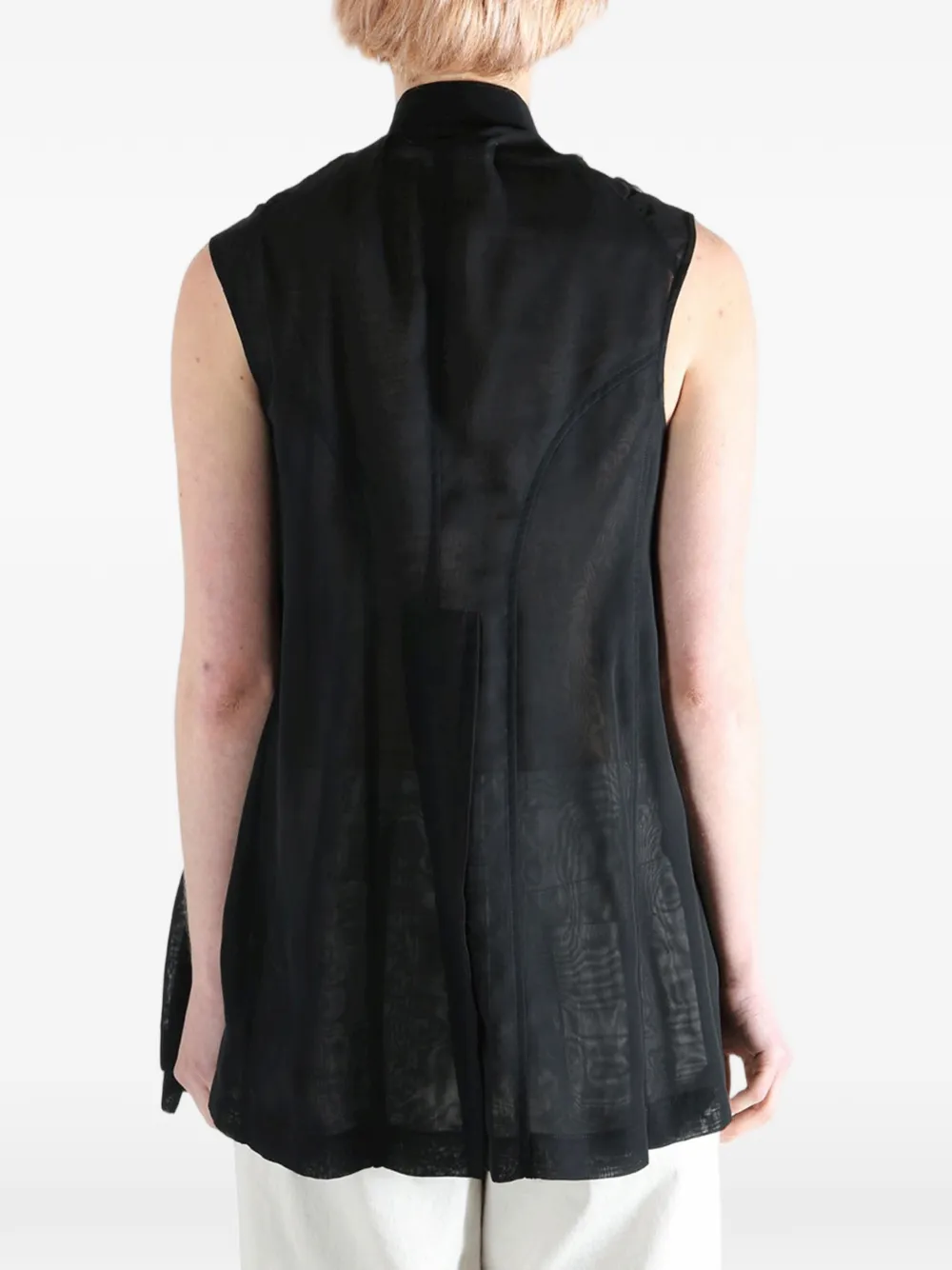Comme des Garçons TAO Rosette blouse met knopen Zwart