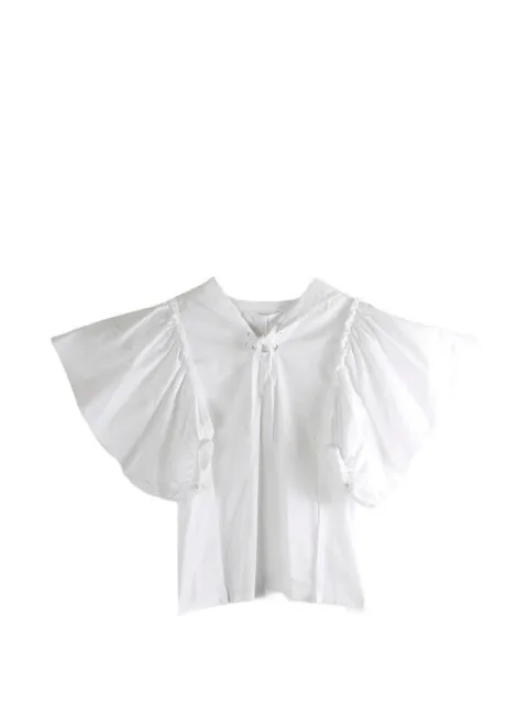 Comme des Garçons TAO puffed lace-up blouse