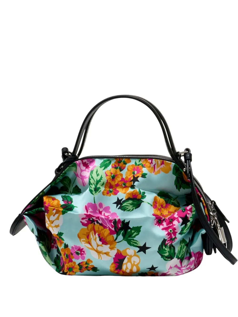 Kenzo Floral-print Tote Bag In Blue