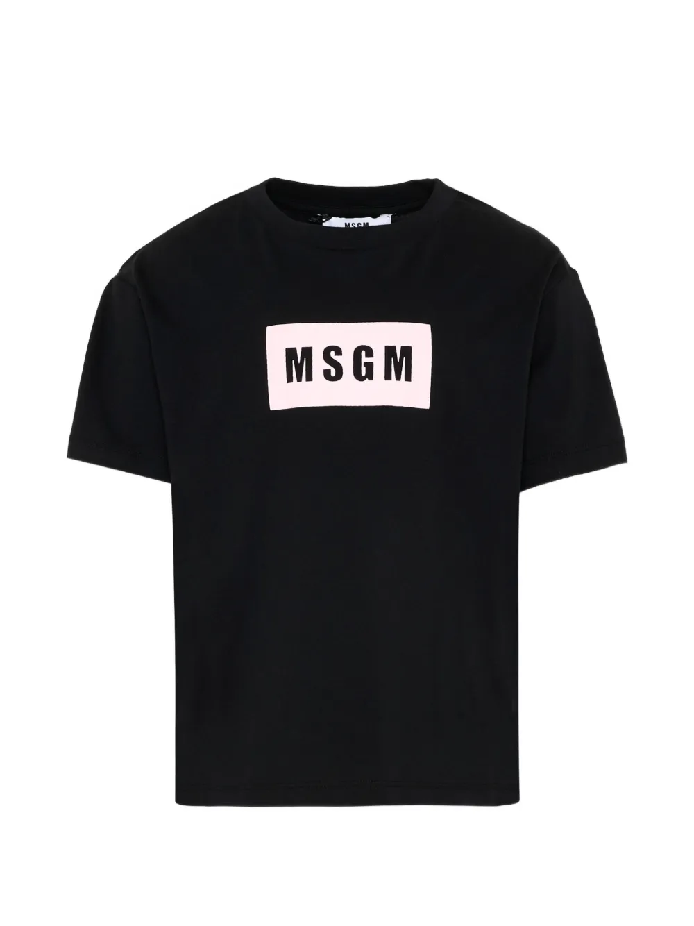 MSGM Kids logo T-shirt - Nero