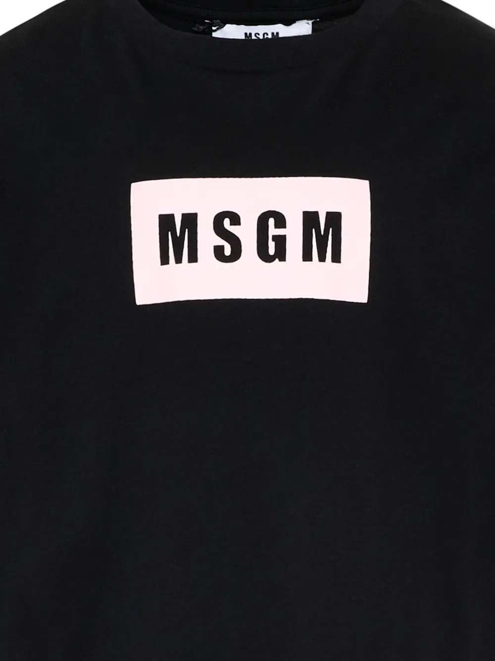  Msgm Kids Logo T-shirt - Black 