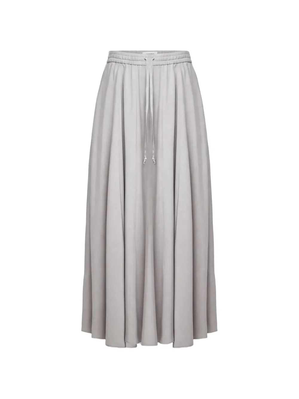 Drykorn Qerime drawstring-waist pleated maxi skirt Grijs