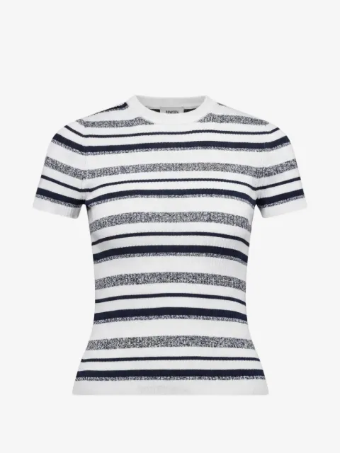 Drykorn Moglini striped knitted T-shirt
