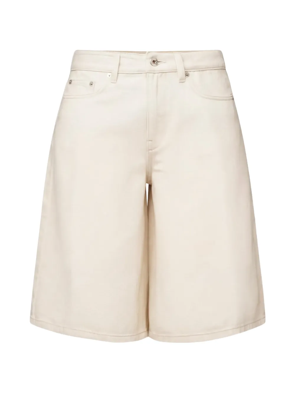 Drykorn None logo-patch denim shorts - Toni neutri