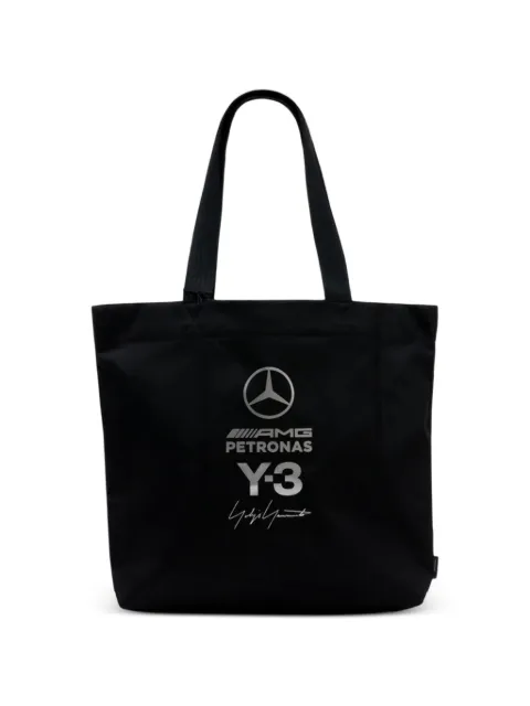 Y-3 x Mercedes-AMG Petronas black tote bag