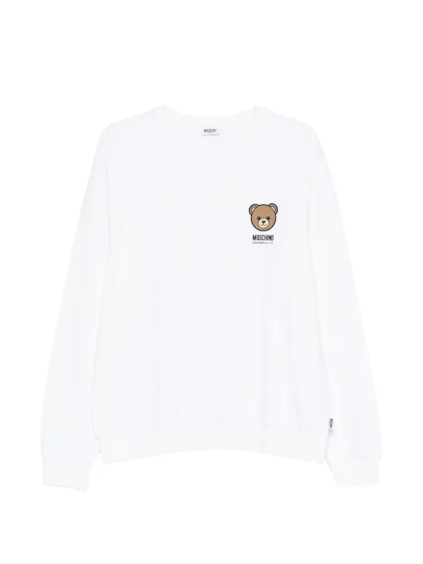 MOSCHINO - MOSCHINOロゴテディベアスウェット Moschino テディベア スウェットシャツ | ホワイト | FARFETCH JP