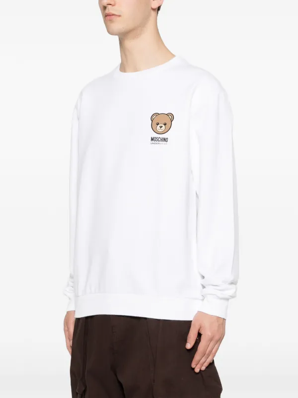 MOSCHINO - MOSCHINOロゴテディベアスウェット Moschino テディベア スウェットシャツ | ホワイト | FARFETCH JP