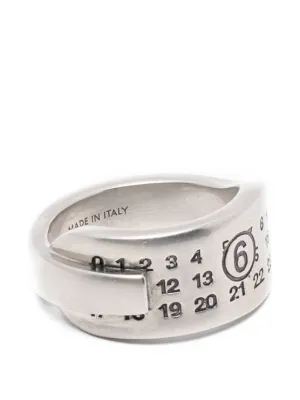 Maison Margiela Number Reference Ring | Silver | FARFETCH CA