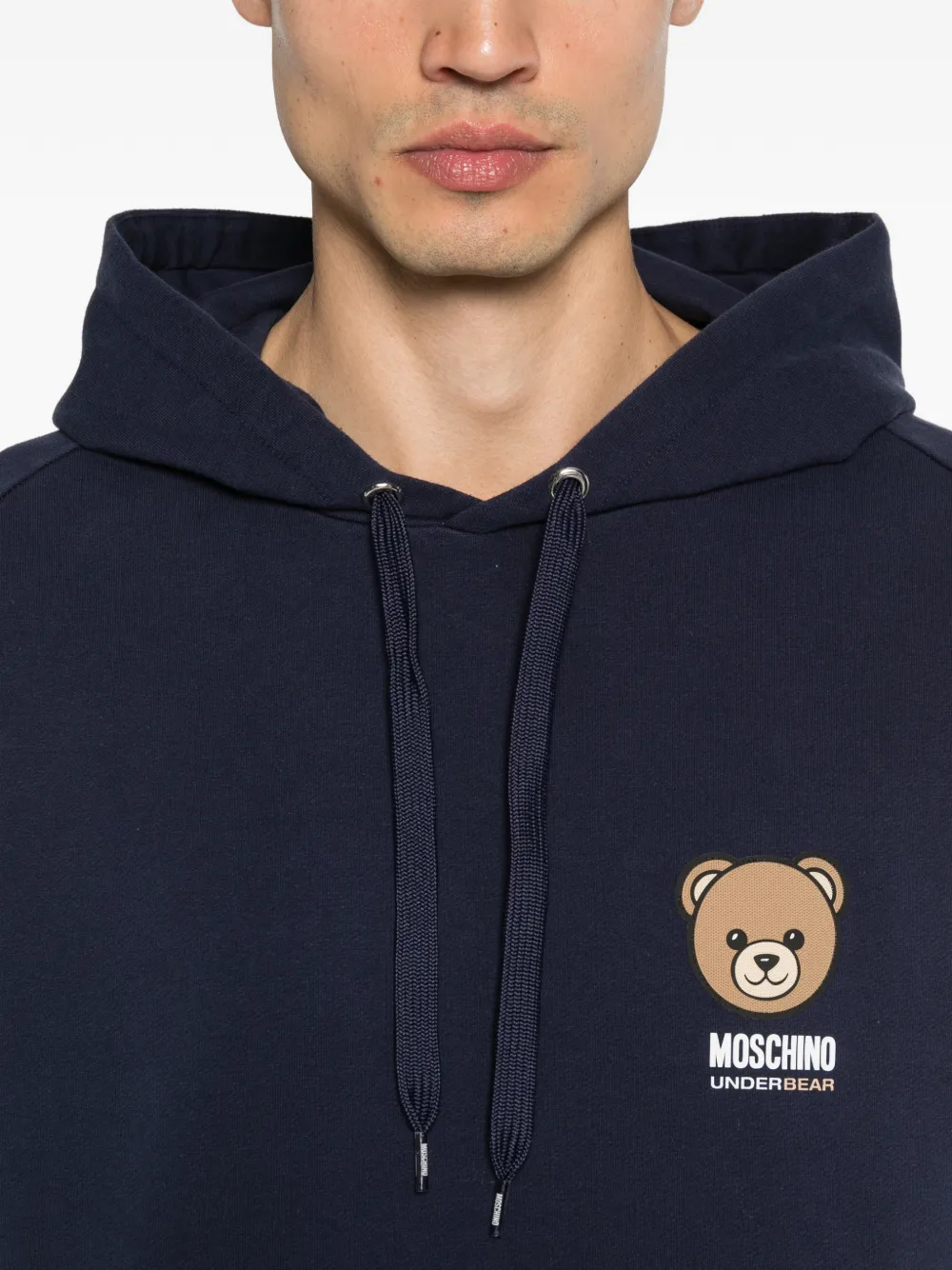 Moschino Hoodie met berenprint Blauw