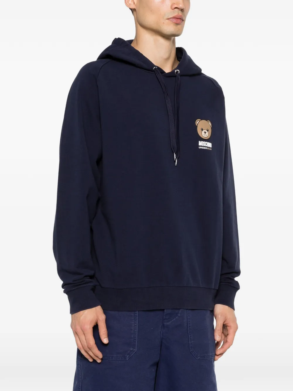 Moschino Hoodie met berenprint Blauw