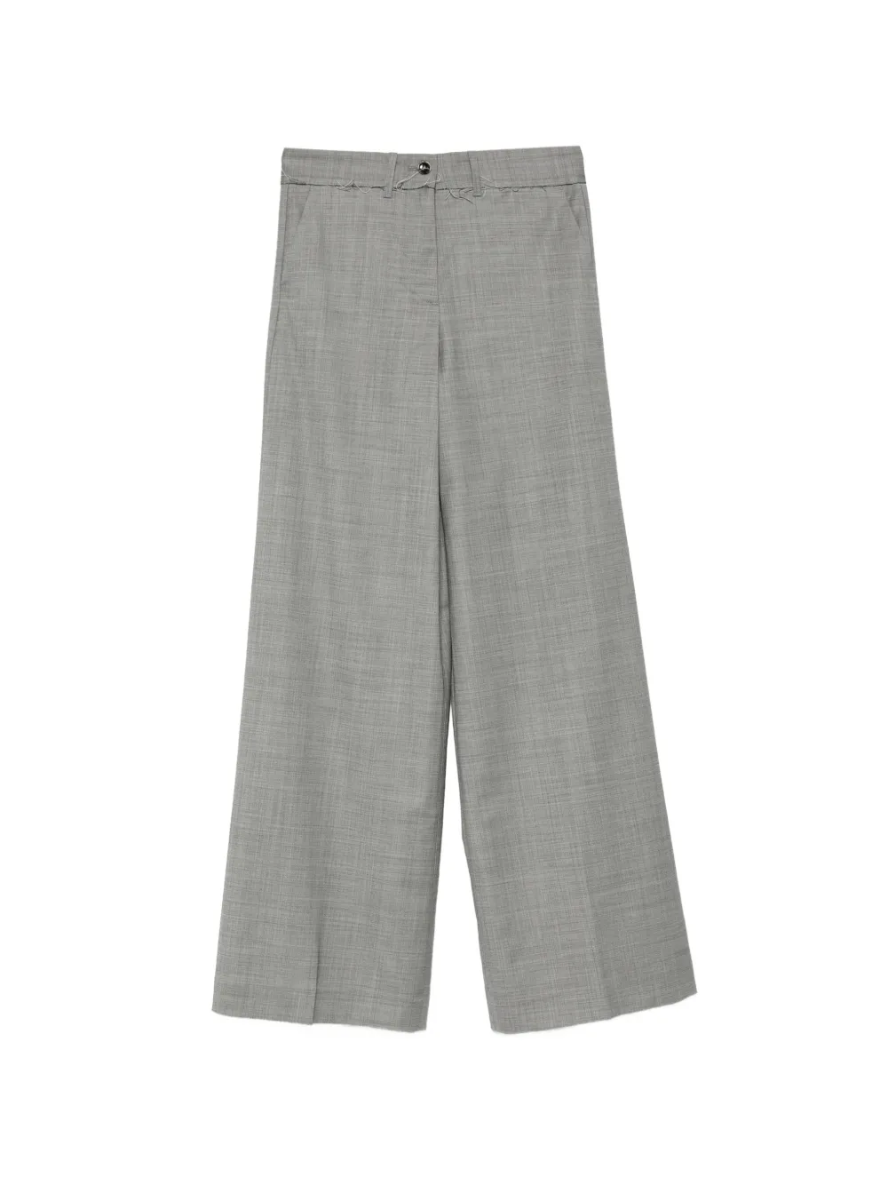 Nine In The Morning Karen frayed-detail trousers - Grigio