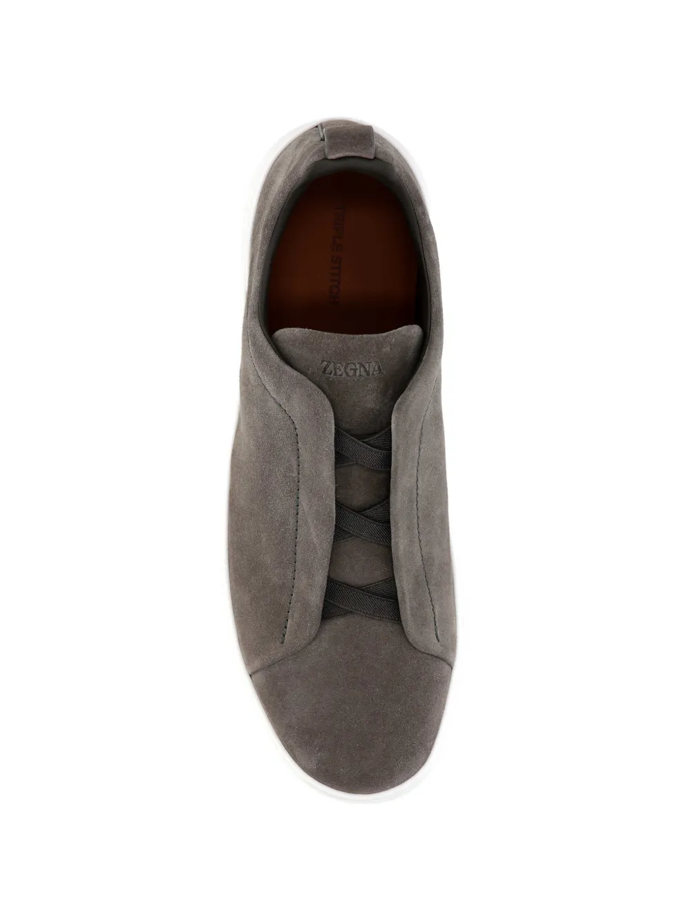  Zegna Leather Sneakers - Grey 
