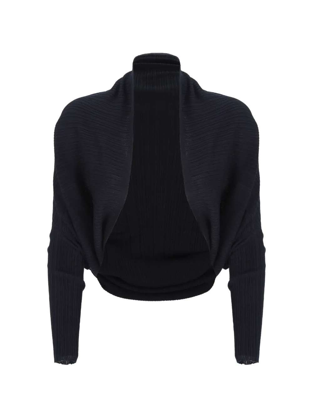 Agnona ribbed-knit batwing cardigan - Blu