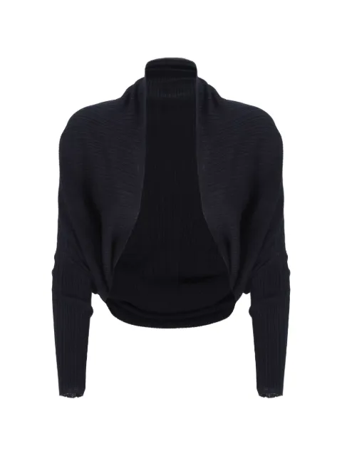 Agnona ribbed-knit batwing cardigan