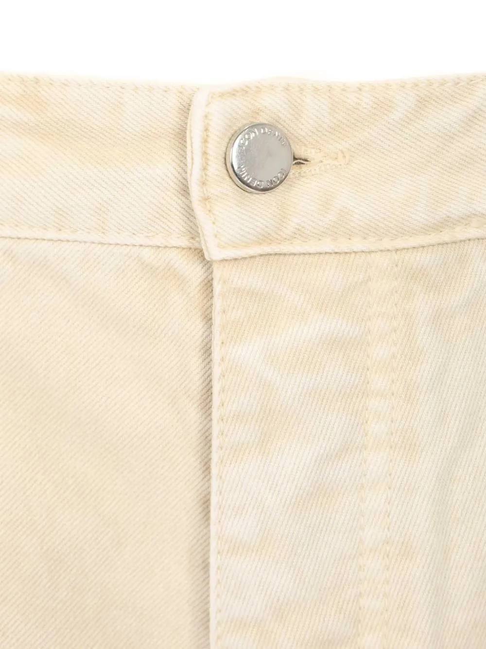  Icon Denim Button Shorts - Neutrals 